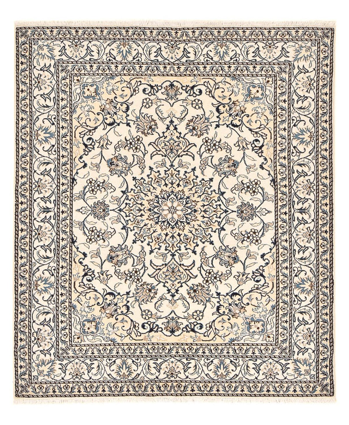 Perser Rug - Nain - 198 x 152 cm - light beige