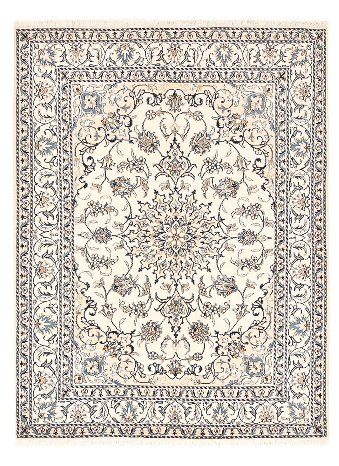 Perser Rug - Nain - 209 x 146 cm - light beige