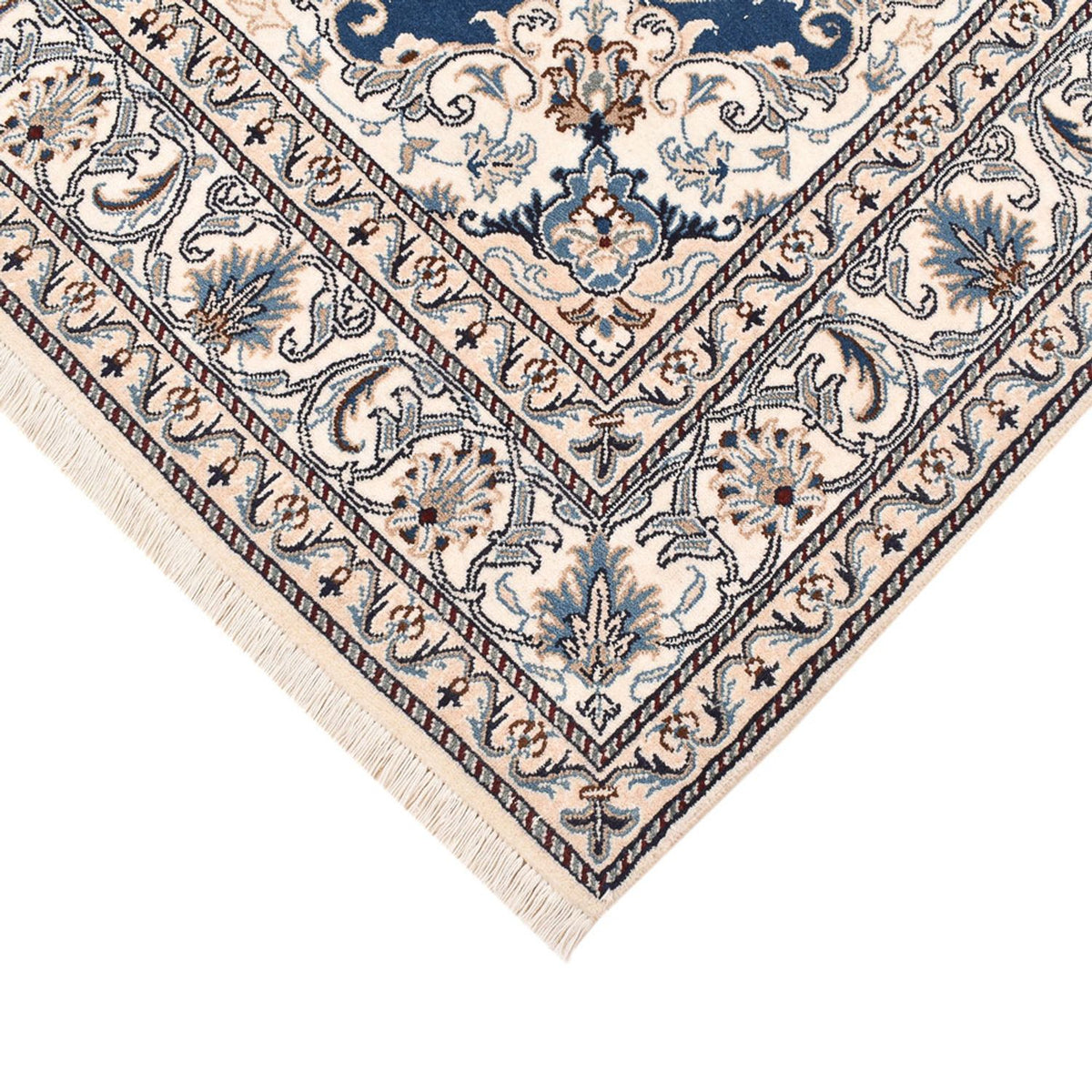 Perser Rug - Nain - 200 x 146 cm - light blue