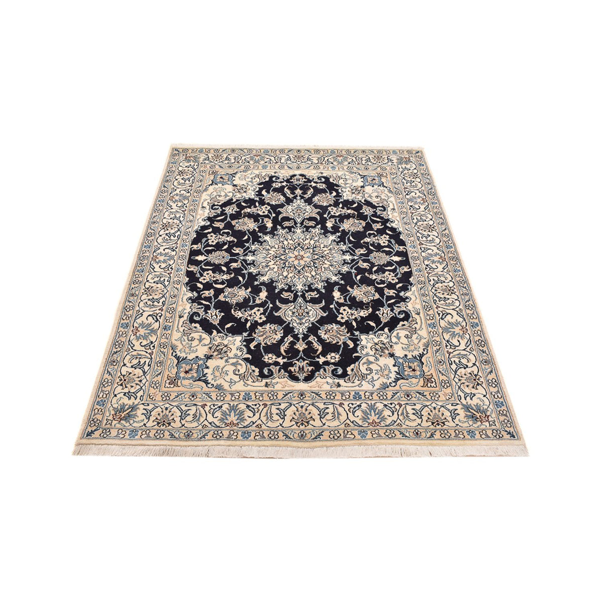 Perser Rug - Nain - 193 x 143 cm - dark blue