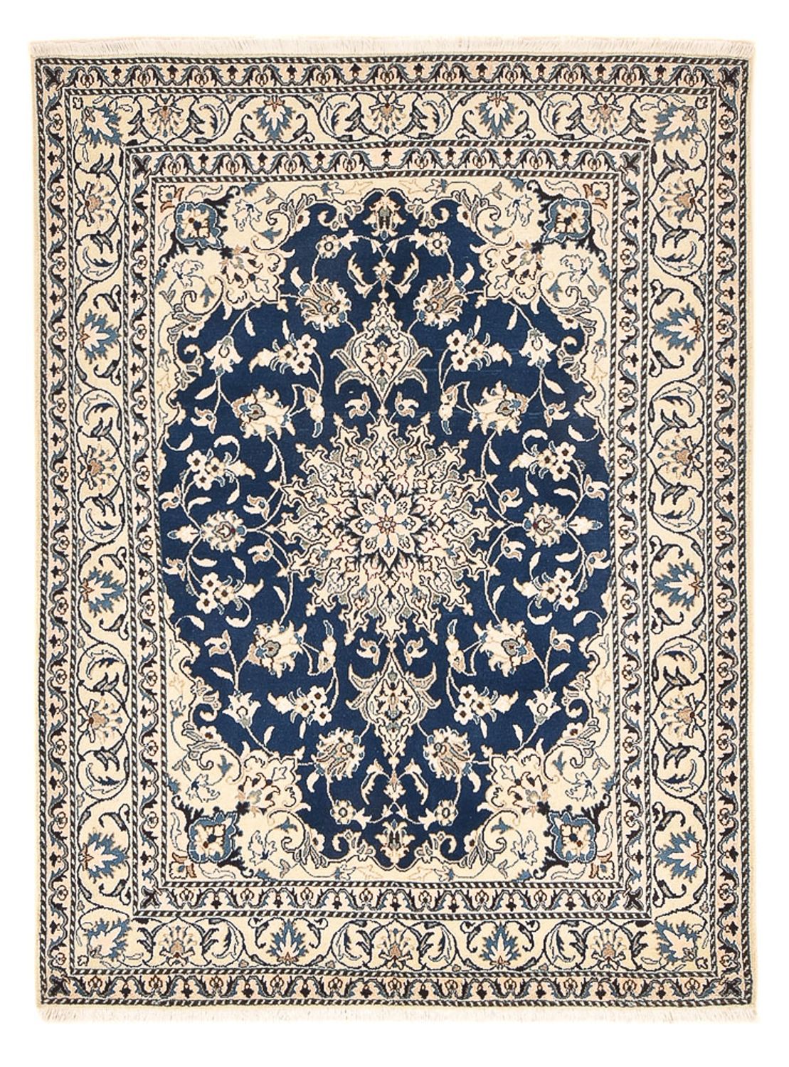 Perser Rug - Nain - 208 x 149 cm - dark blue