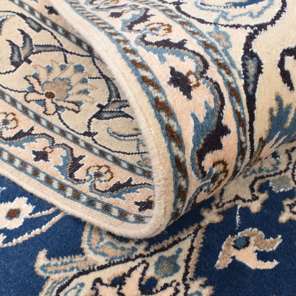 Perser Rug - Nain - 208 x 149 cm - dark blue