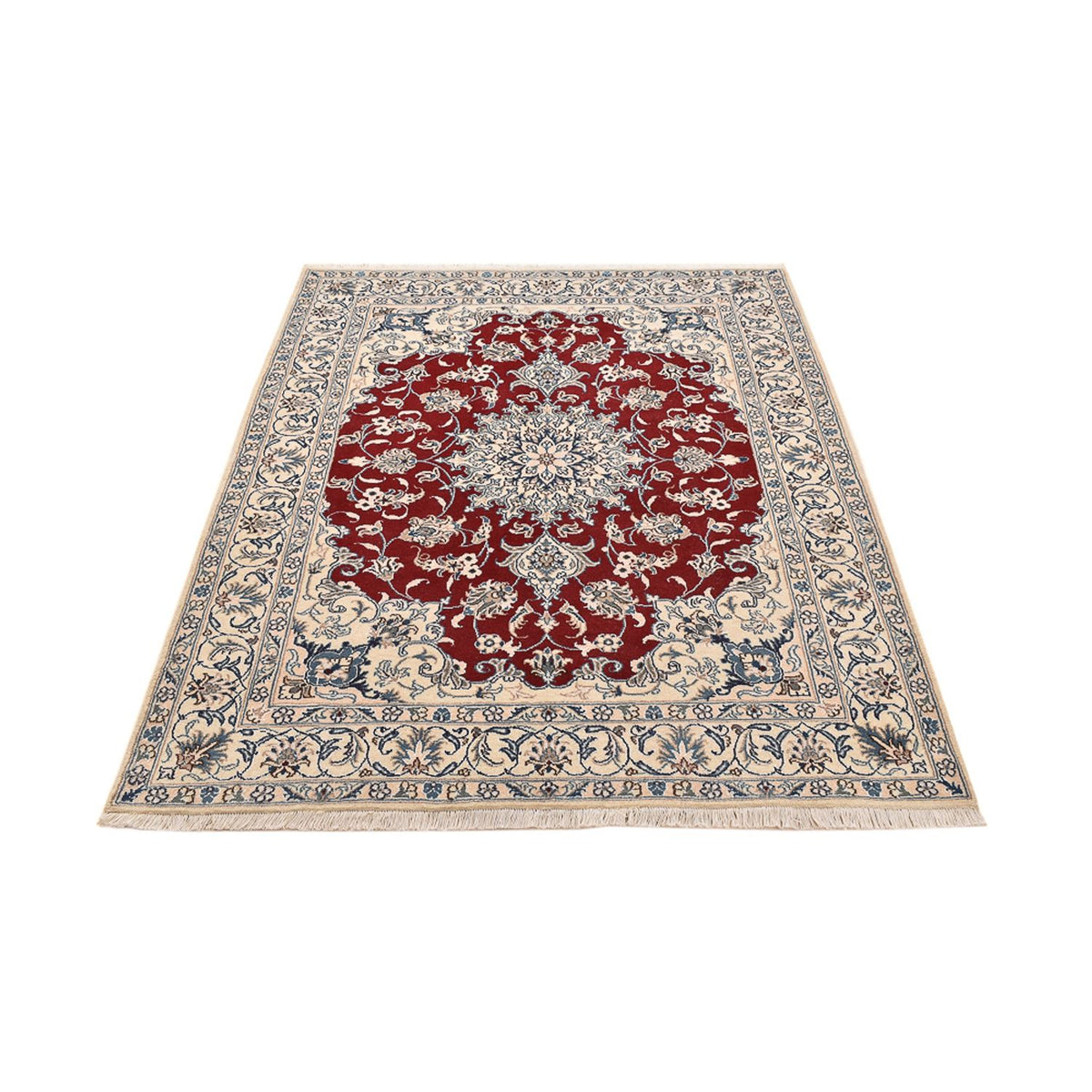 Perser Rug - Nain - 195 x 148 cm - red