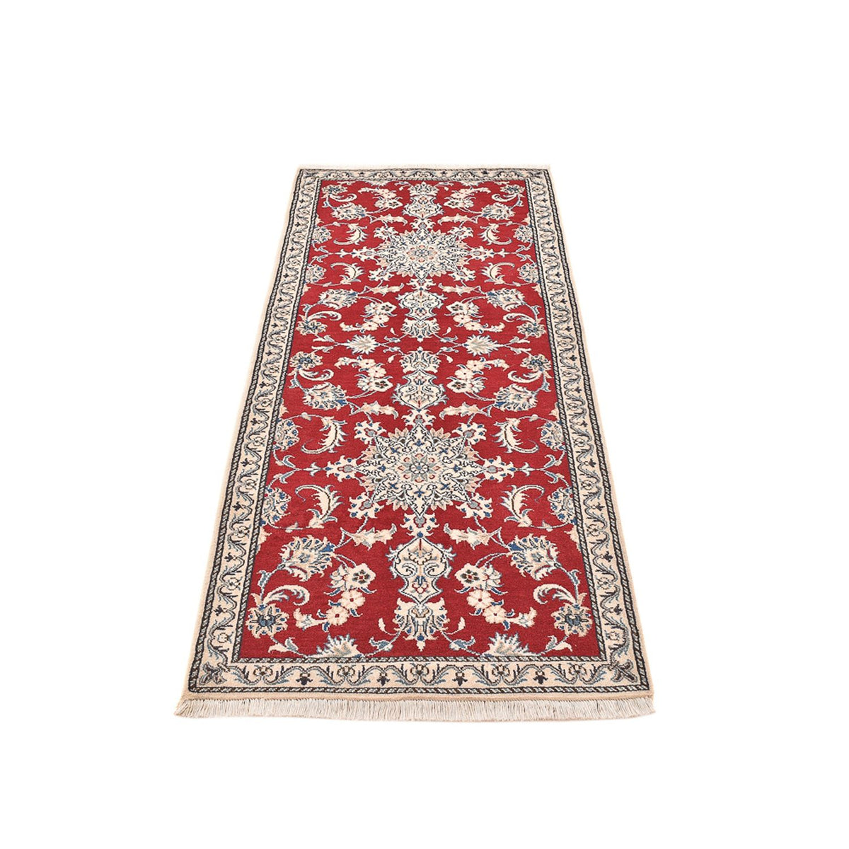 Runner Perser Rug - Nain - 208 x 79 cm - red