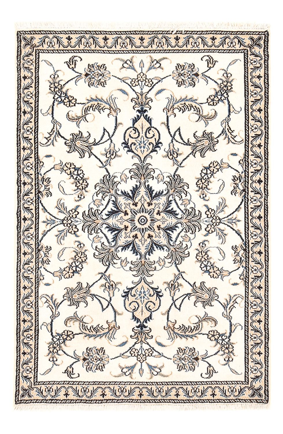 Perser Rug - Nain - 137 x 88 cm - light beige