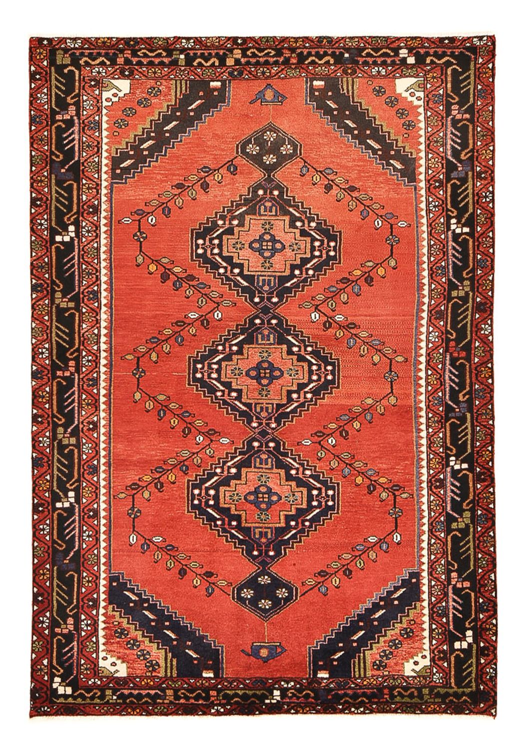 Perser Rug - Nomadic - 202 x 138 cm - red
