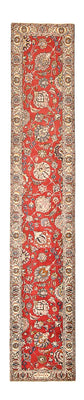 Runner Perser Rug - Tabriz - 398 x 72 cm - red