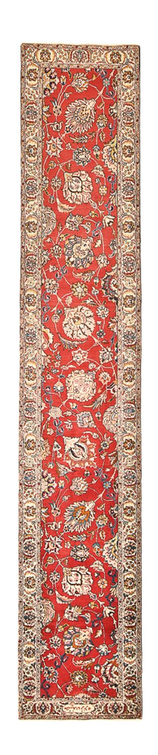 Runner Perser Rug - Tabriz - 398 x 72 cm - red