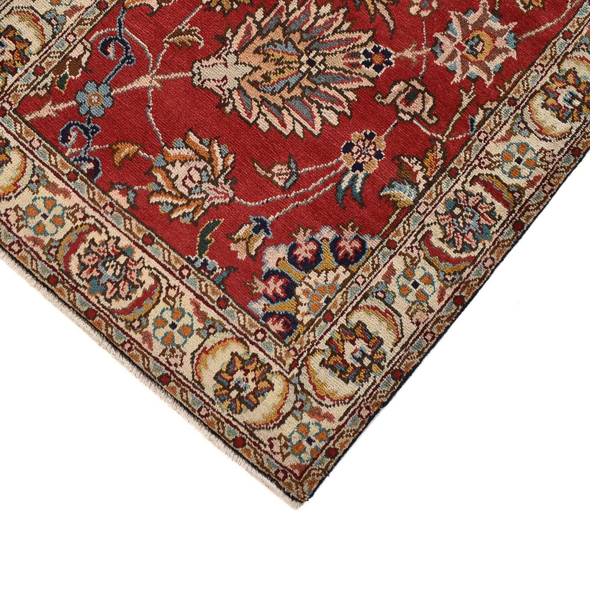 Runner Perser Rug - Tabriz - 398 x 72 cm - red