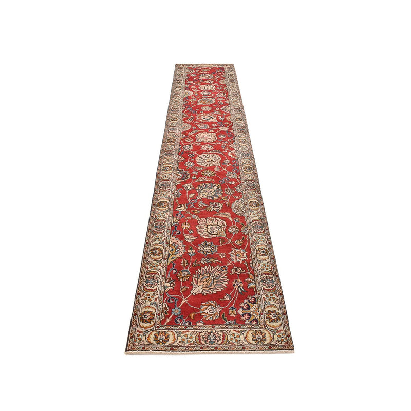 Runner Perser Rug - Tabriz - 398 x 72 cm - red