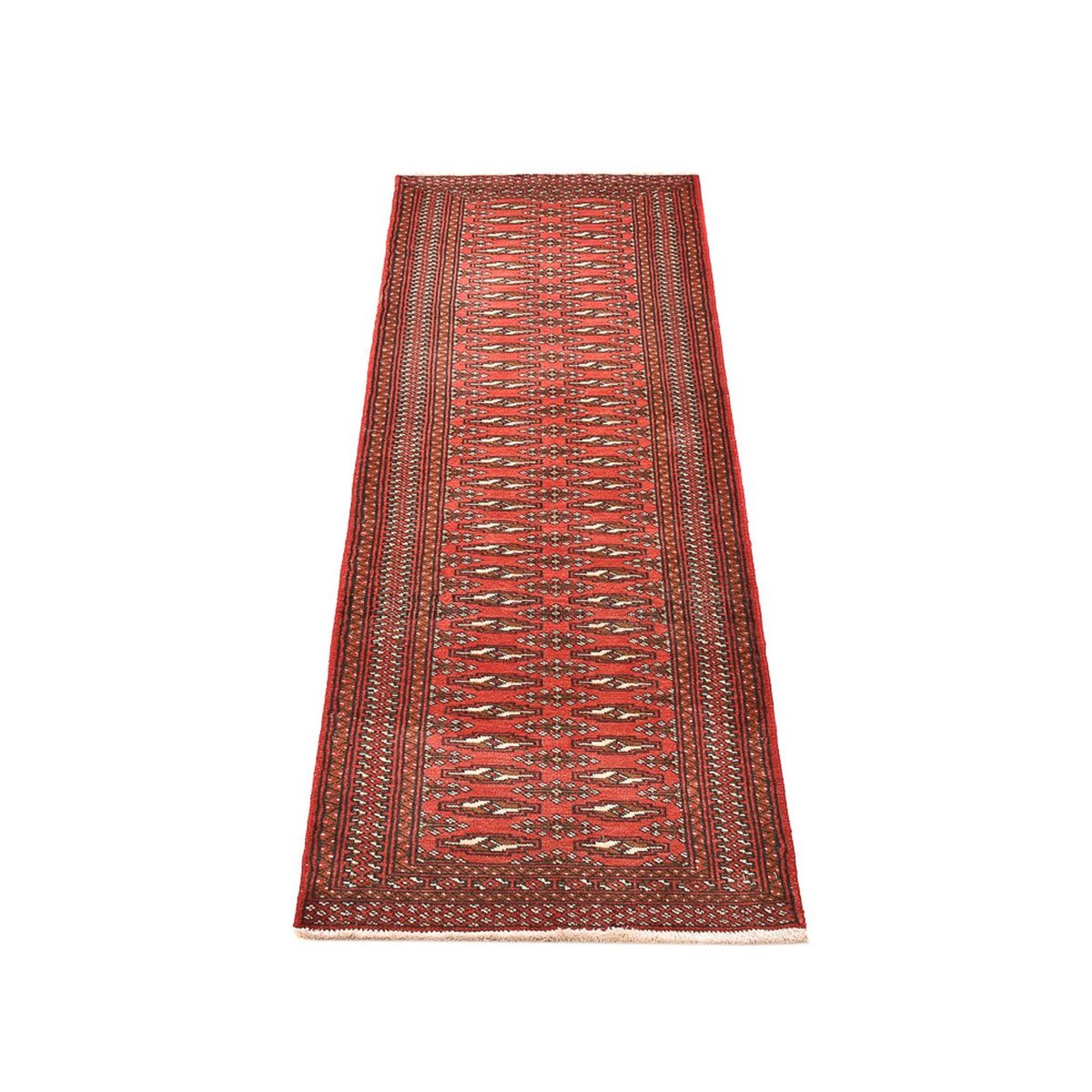 Runner Turkaman Rug - 197 x 60 cm - red