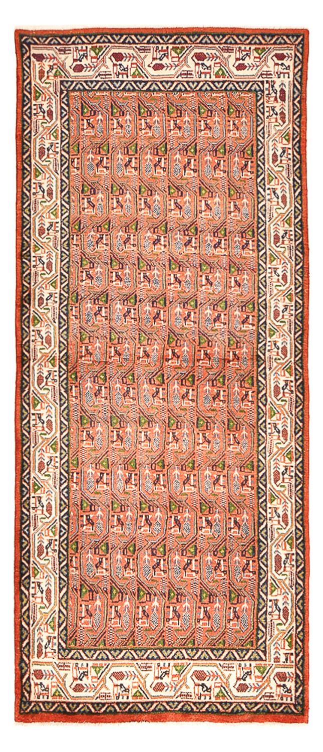Runner Perser Rug - Mir - 245 x 100 cm - light red
