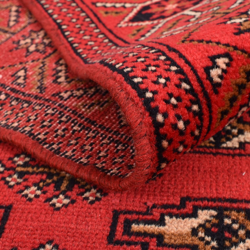 Runner Turkaman Rug - 273 x 98 cm - red