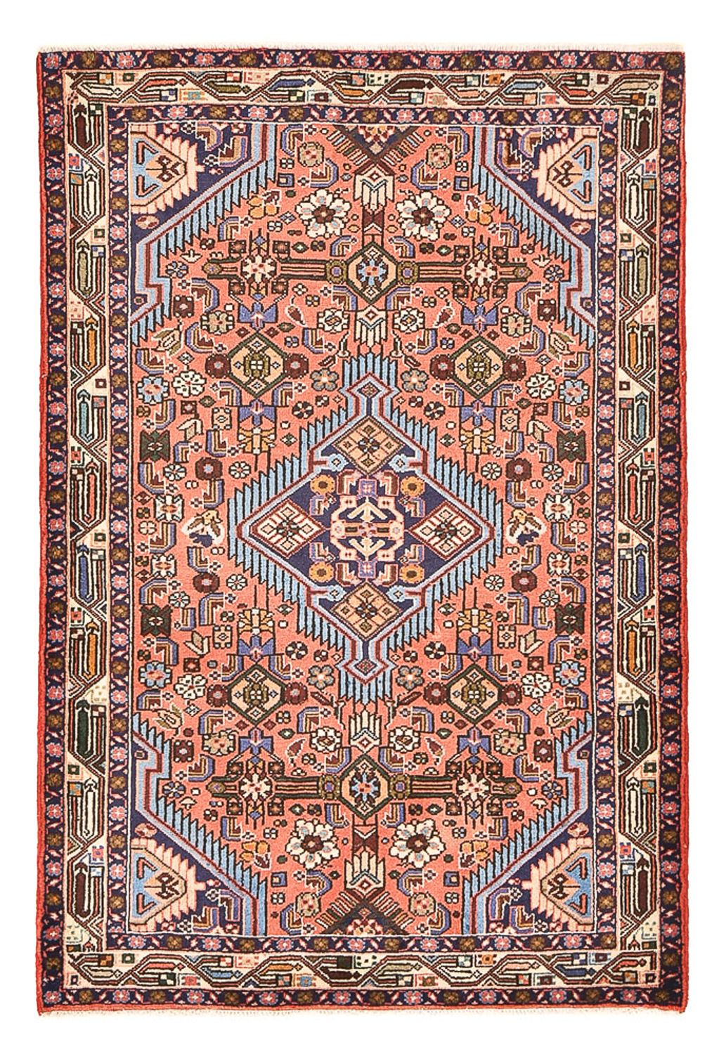 Perser Rug - Nomadic - 146 x 98 cm - light red