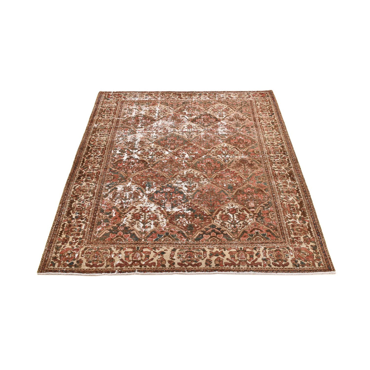 Vintage Rug - 198 x 150 cm - dark beige