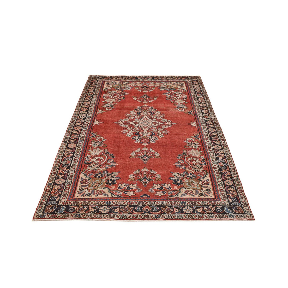 Vintage Rug - 242 x 157 cm - red