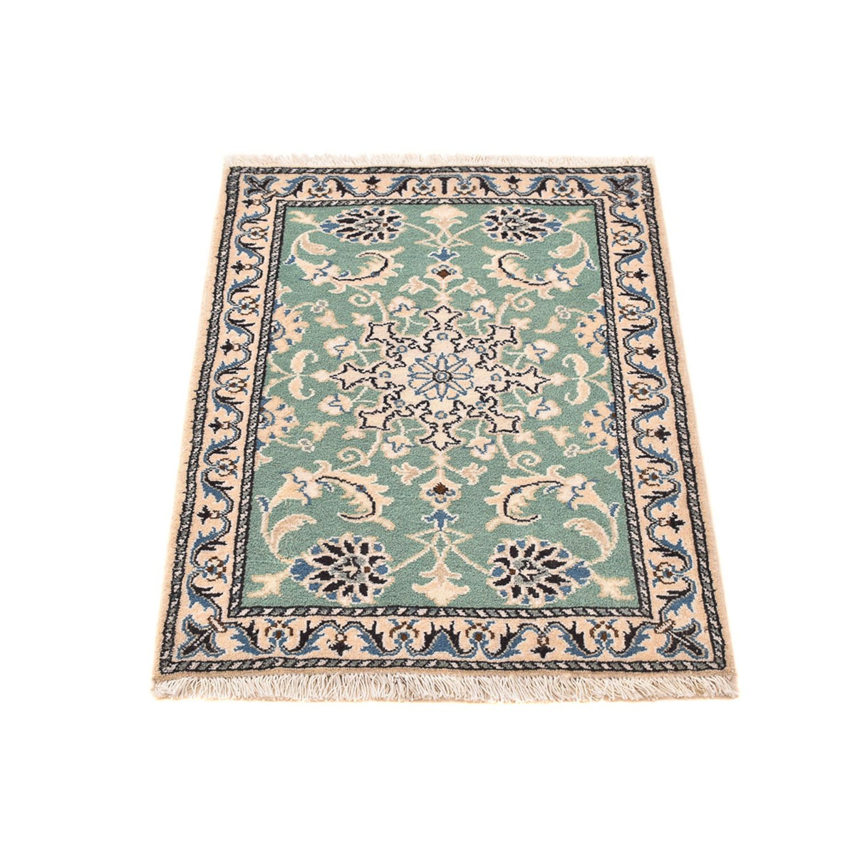 Perser Rug - Nain - 89 x 60 cm - light green
