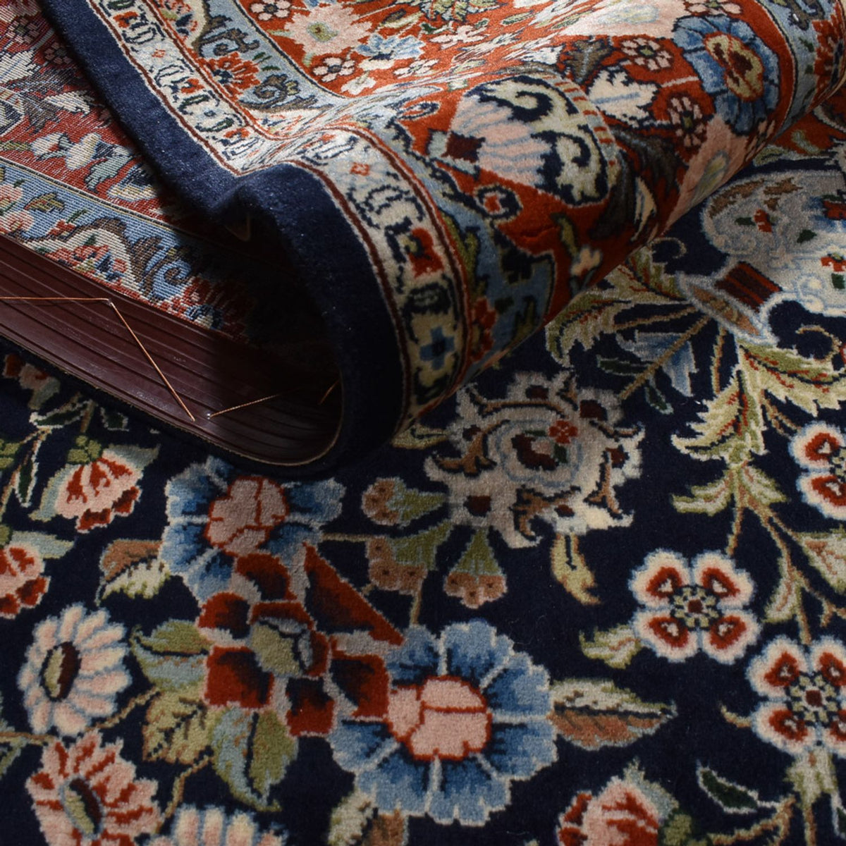 Perser Rug - Keshan - 315 x 220 cm - dark blue