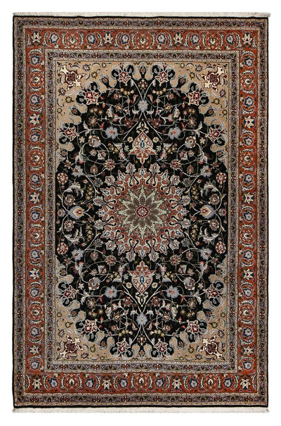 Tabriz - 40 Raj Rug 208x318cm - Persian Rugs - dark blue