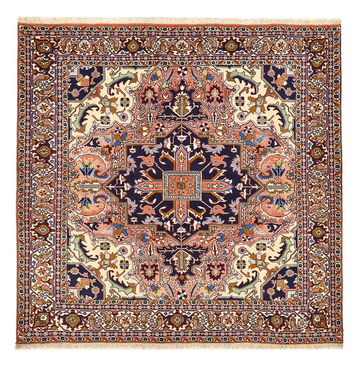 Perser Rug - Nomadic square  - 200 x 194 cm - light red
