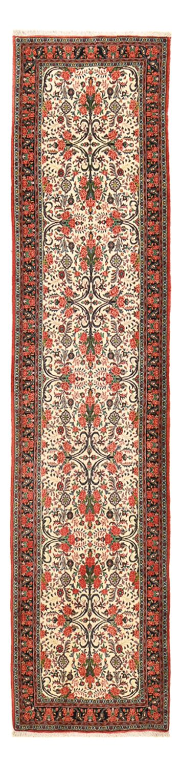 Runner Perser Rug - Bidjar - 405 x 95 cm - dark beige