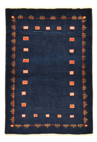 Gabbeh Rug - Loribaft Perser - 143 x 110 cm - dark blue