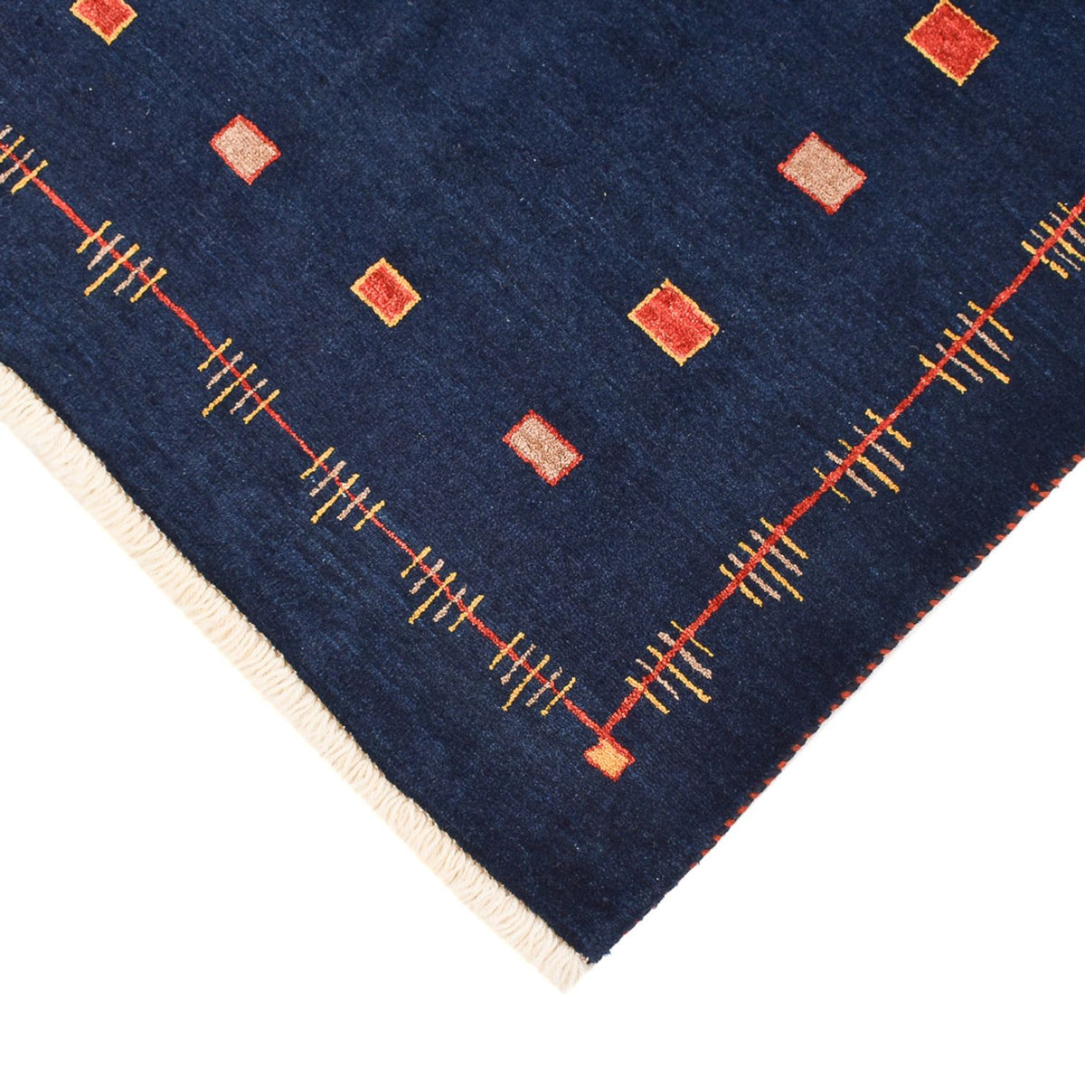 Gabbeh Rug - Loribaft Perser - 143 x 110 cm - dark blue