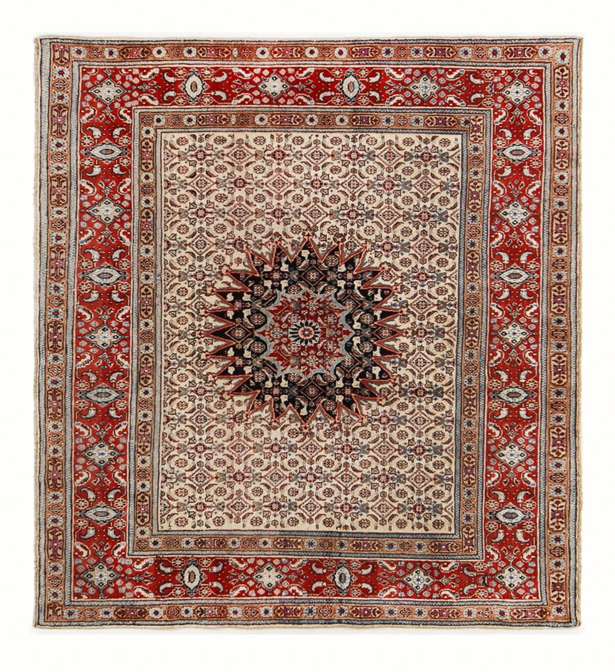 Perser Rug - Classic square  - 202 x 186 cm - dark beige
