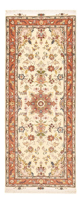 Runner Perser Rug - Tabriz - Royal - 195 x 80 cm - beige