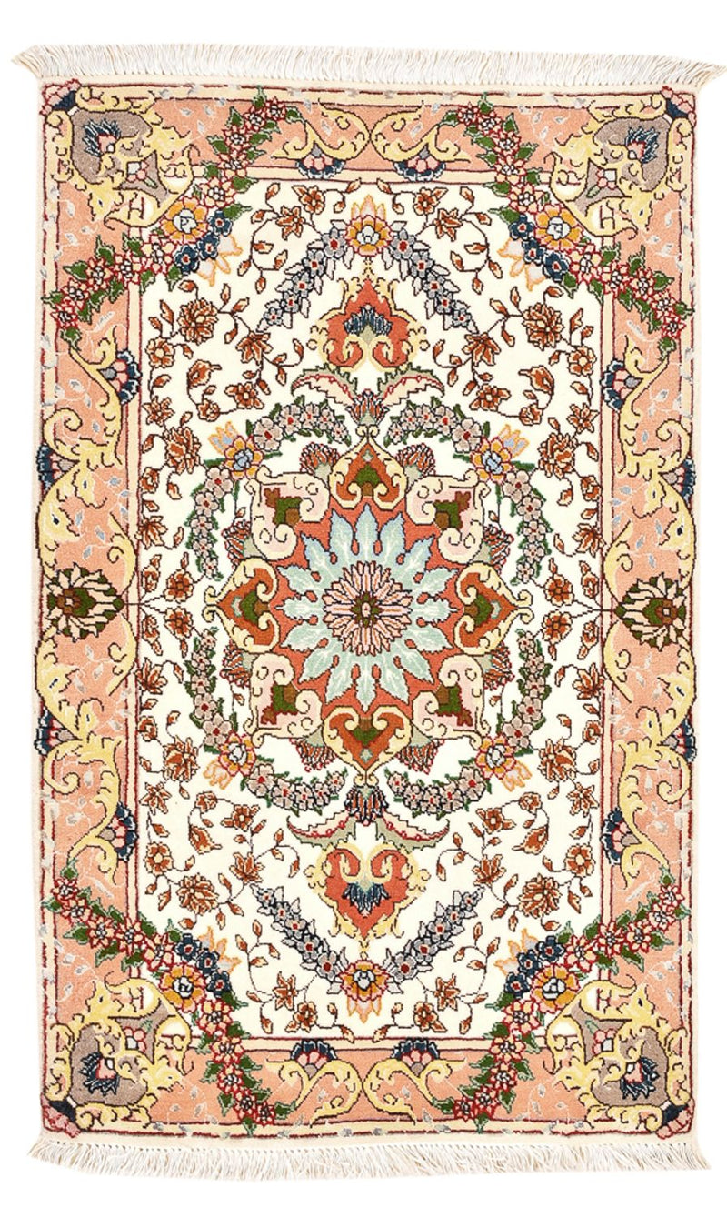 Tabriz - 50 Raj Rug 90x60cm - Persian Rugs