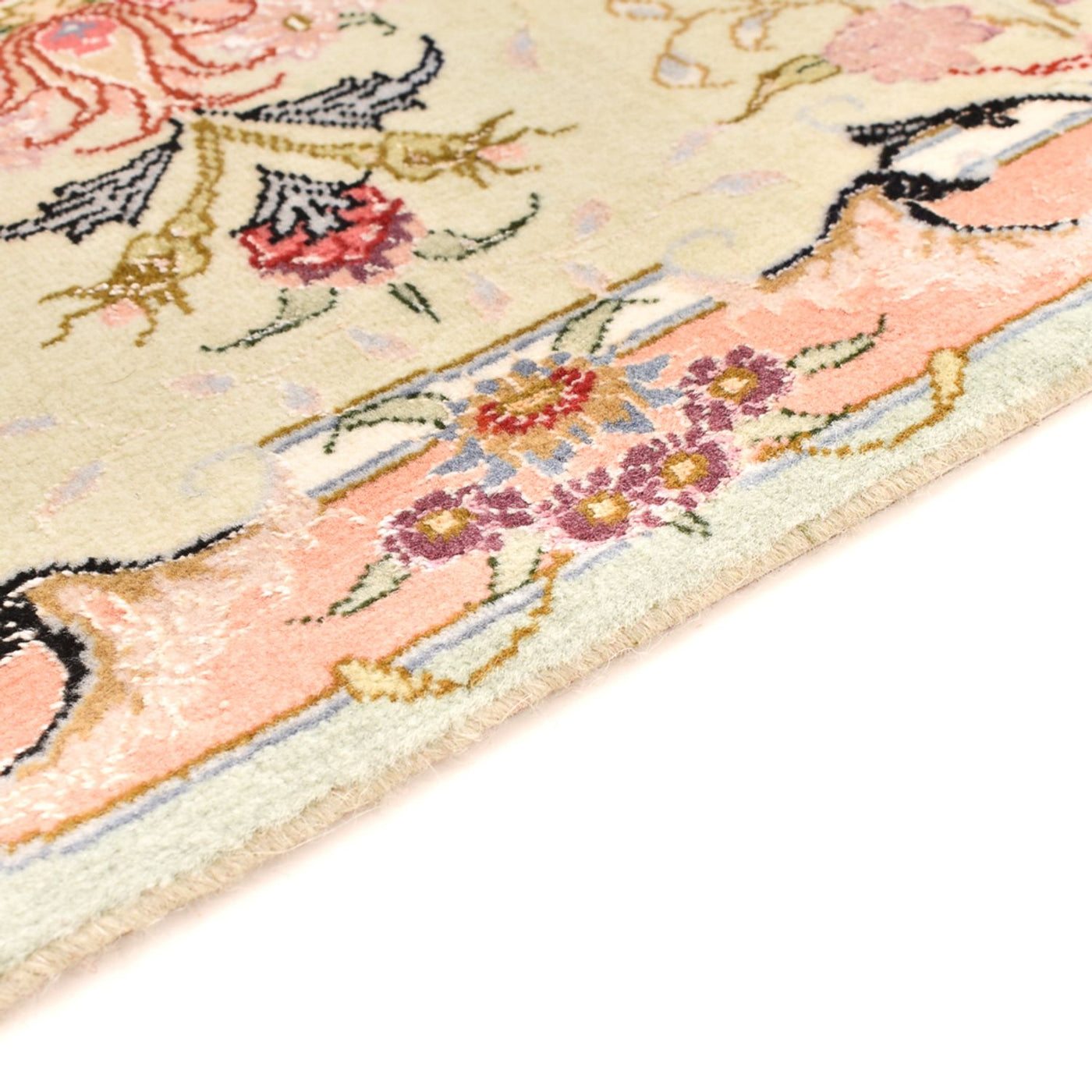 Tabriz - 50 Raj Rug 90x60cm - Persian Rugs