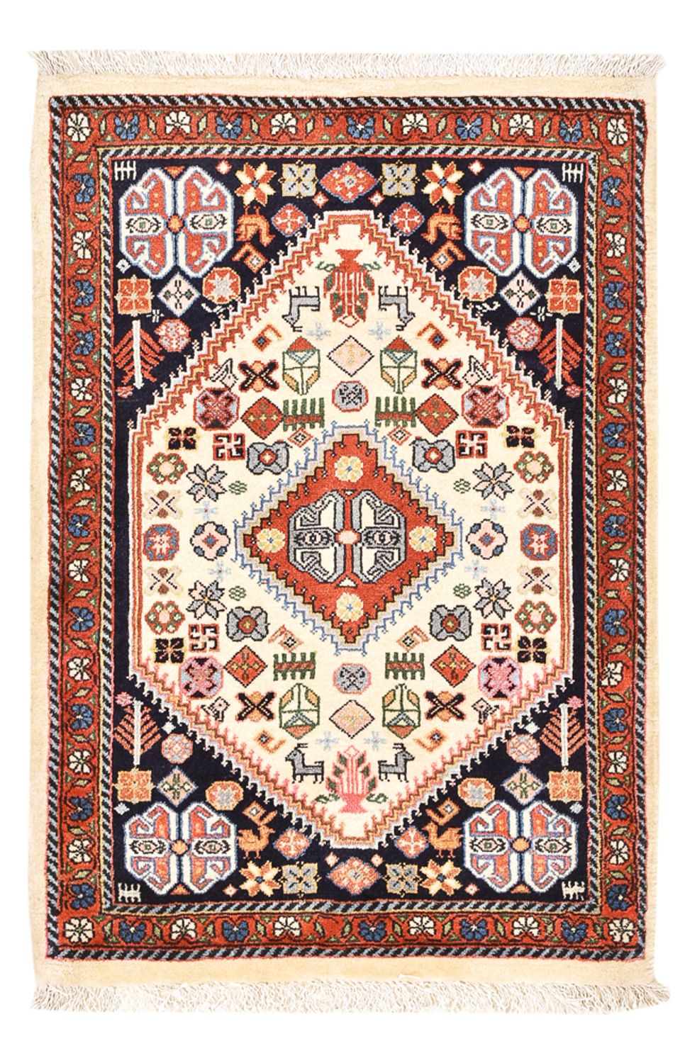 Gabbeh Rug - Kashkuli Perser - 90 x 60 cm - multicolored
