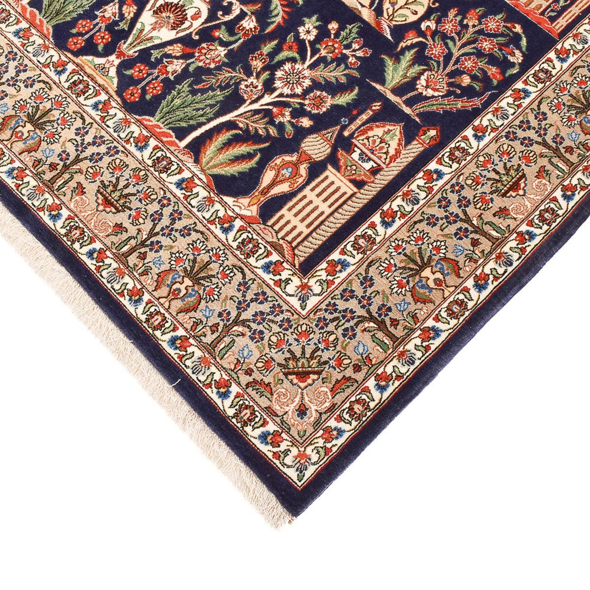 Perser Rug - Ghom - Royal - 200 x 130 cm - dark blue