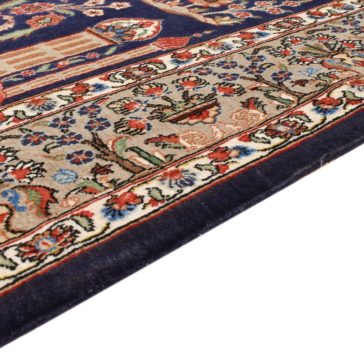 Perser Rug - Ghom - Royal - 200 x 130 cm - dark blue