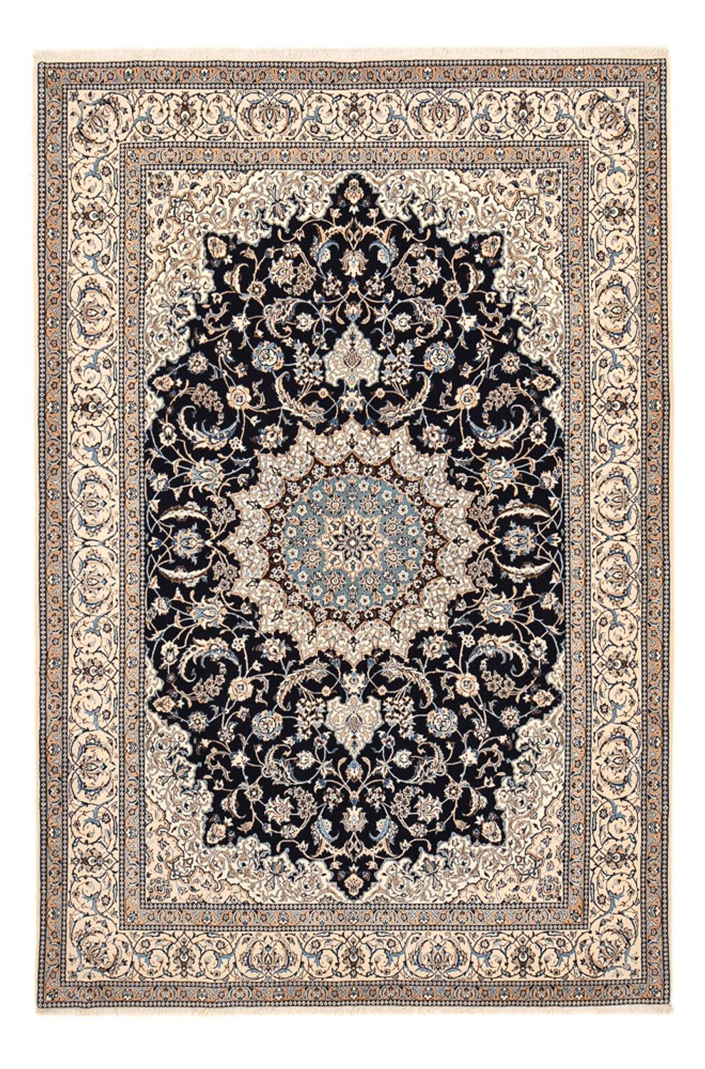 Perser Rug - Nain - Premium - 302 x 197 cm - dark blue