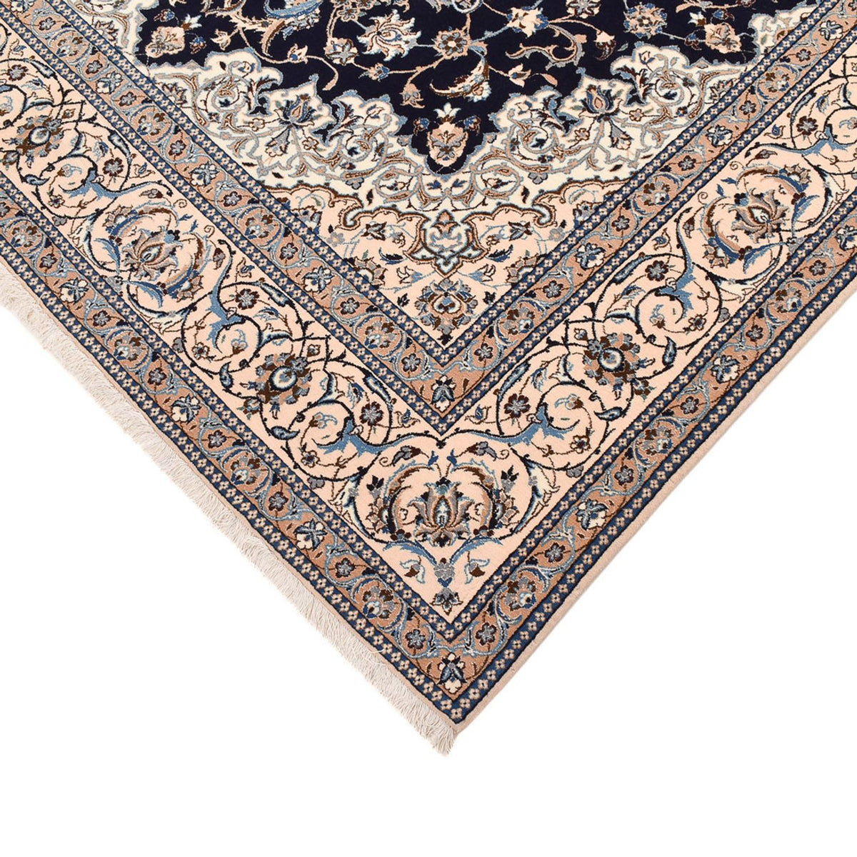 Perser Rug - Nain - Premium - 302 x 197 cm - dark blue