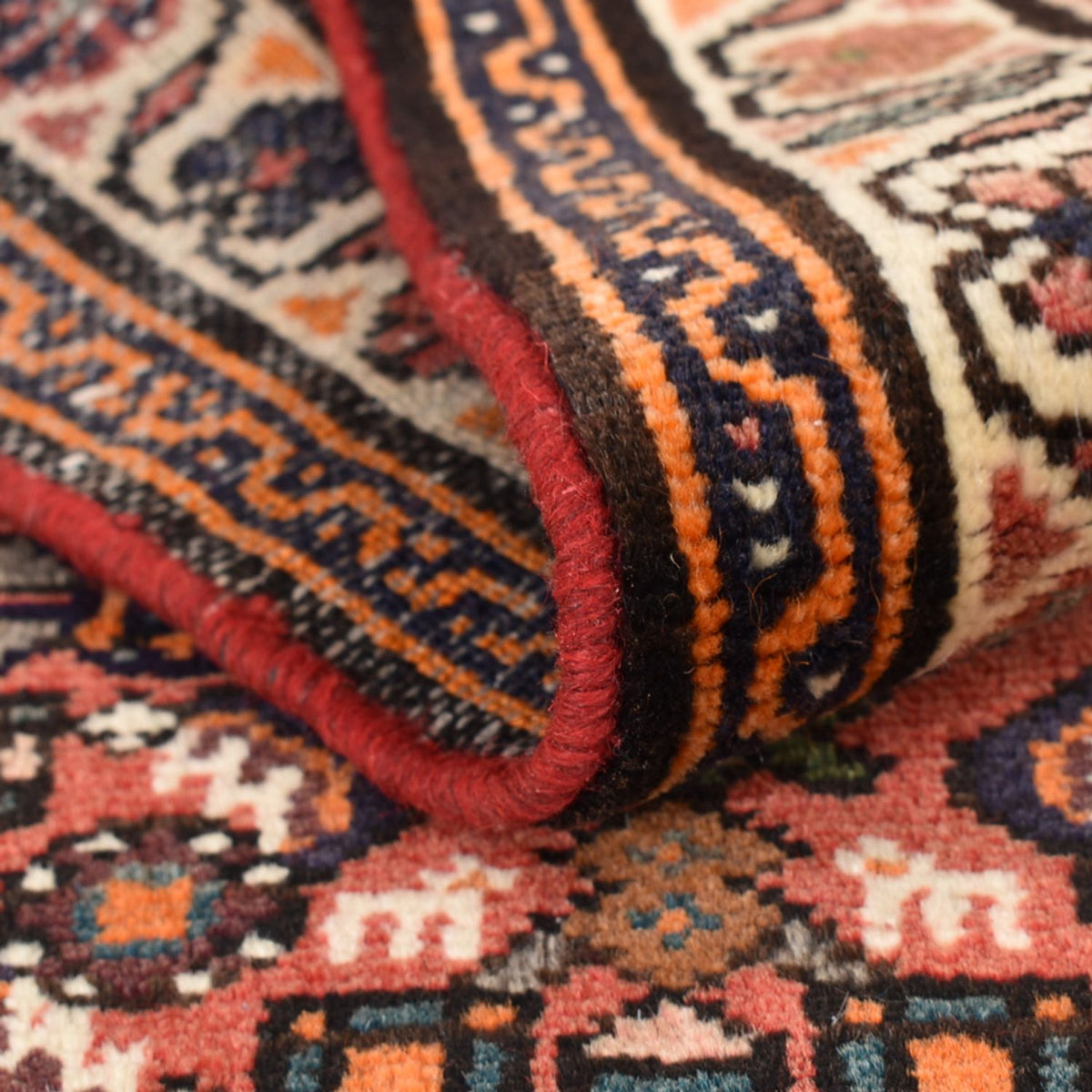 Runner Perser Rug - Nomadic - 189 x 82 cm - dark red