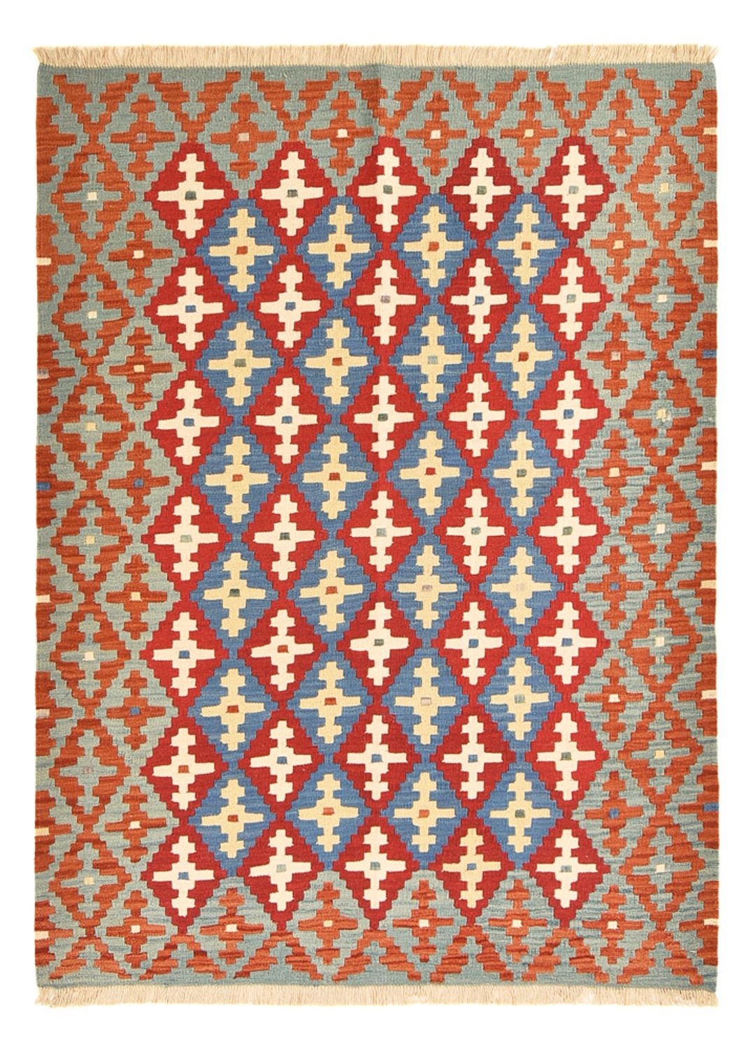 Kelim Rug - Oriental - 196 x 153 cm - multicolored