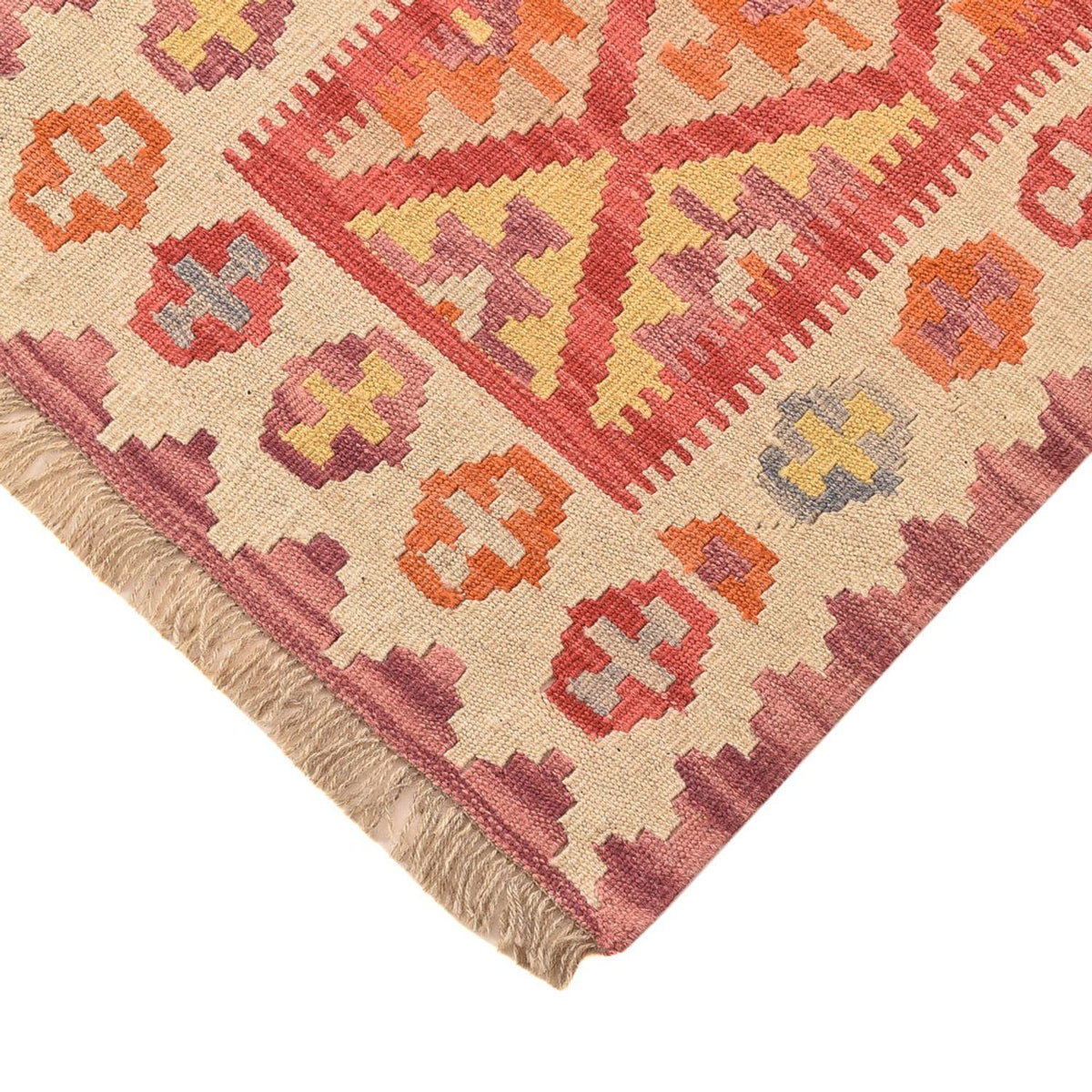 Runner Kelim Rug - Oriental - 201 x 60 cm - multicolored