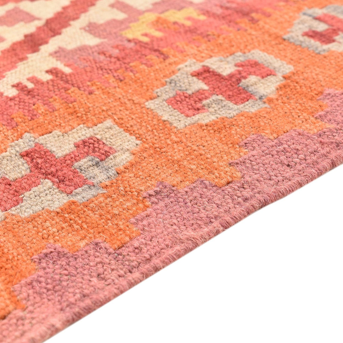 Runner Kelim Rug - Oriental - 201 x 61 cm - multicolored