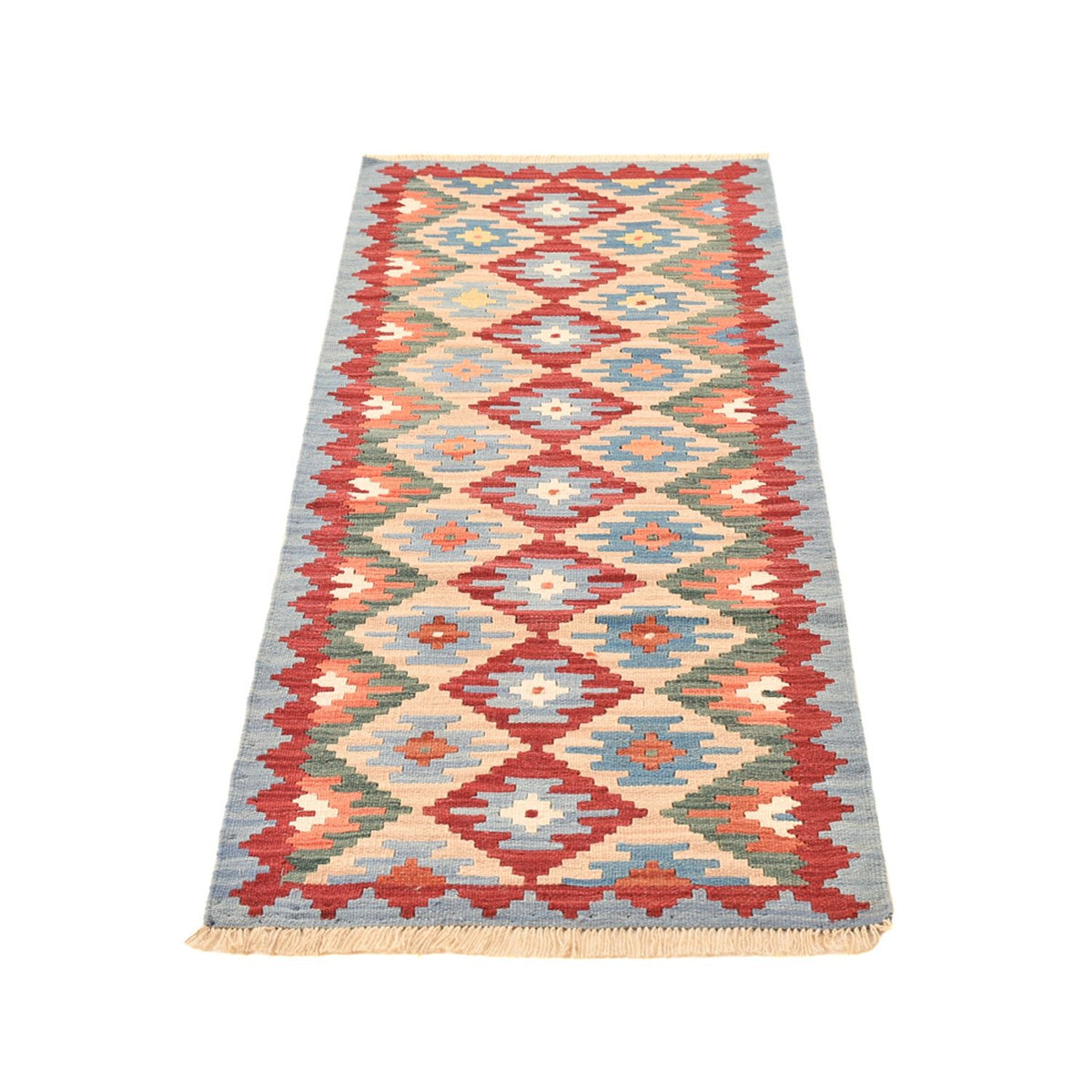 Runner Kelim Rug - Oriental - 199 x 68 cm - multicolored