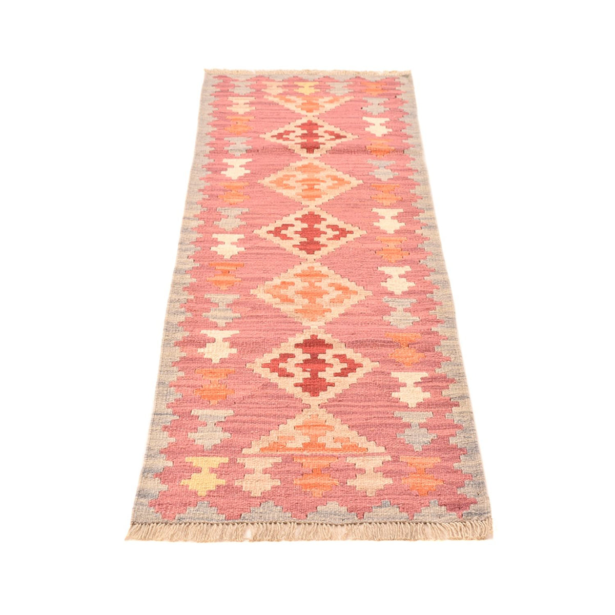 Runner Kelim Rug - Oriental - 197 x 63 cm - multicolored