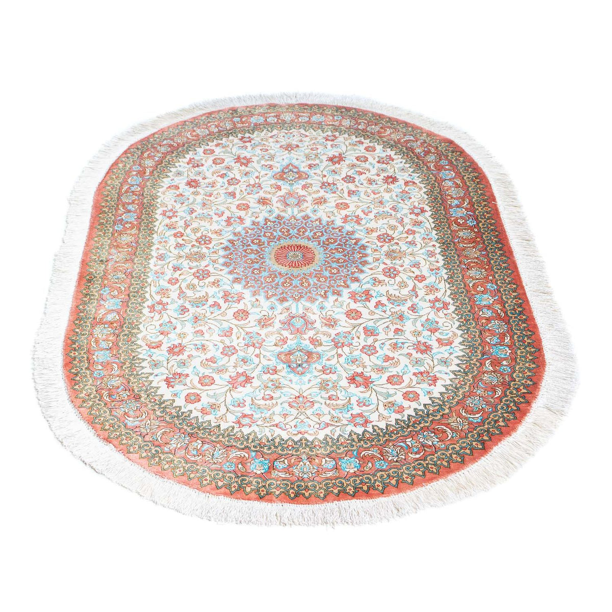 Perser Rug - Ghom oval  - 120 x 76 cm - beige