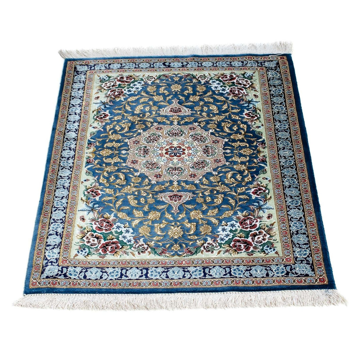 Perser Rug - Ghom - 85 x 59 cm - blue
