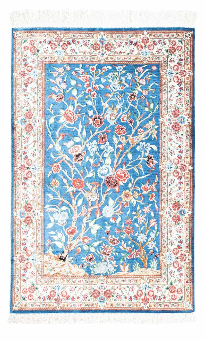 Perser Rug - Ghom - 118 x 75 cm - light blue