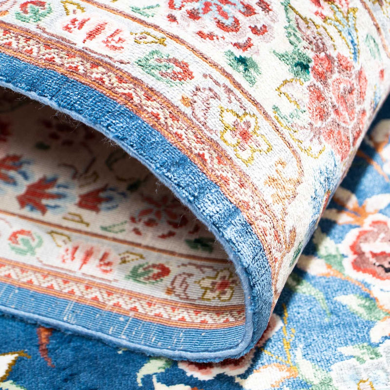 Perser Rug - Ghom - 118 x 75 cm - light blue