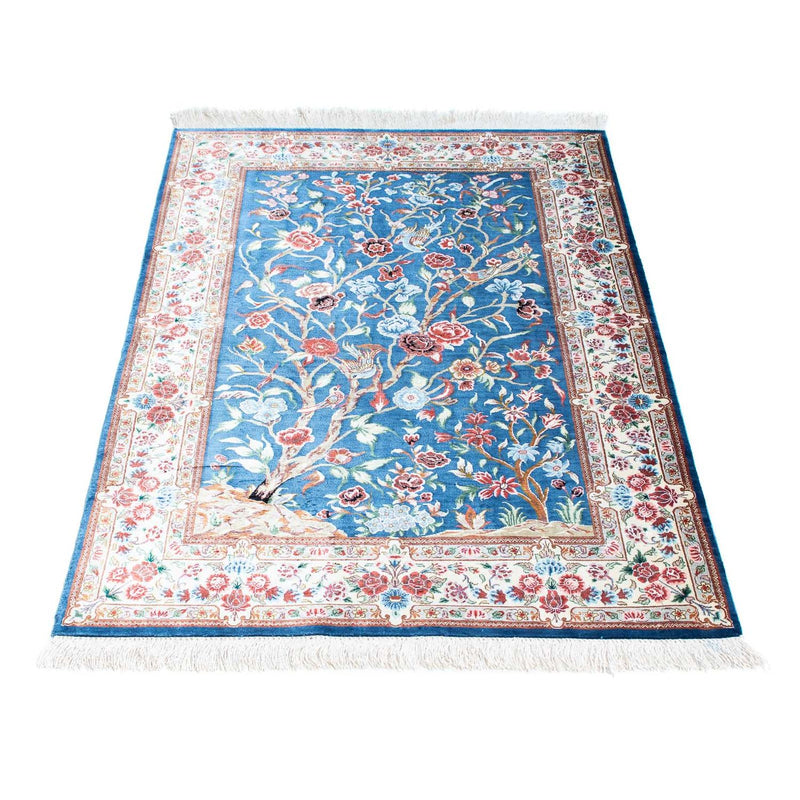 Perser Rug - Ghom - 118 x 75 cm - light blue