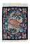 Silk Rug - Ghom Silk - Premium - 40 x 28 cm - dark blue