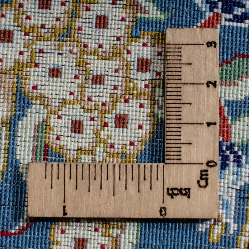 Silk Rug - Ghom Silk - Premium - 40 x 28 cm - dark blue