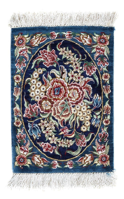 Qom Silk Rug 28x40cm - Persian Rugs
